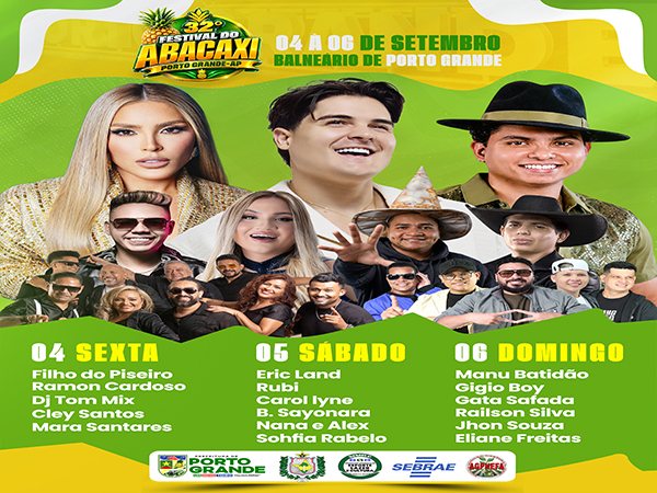 32º Festival do Abacaxi promete agitar Porto Grande neste fim de semana