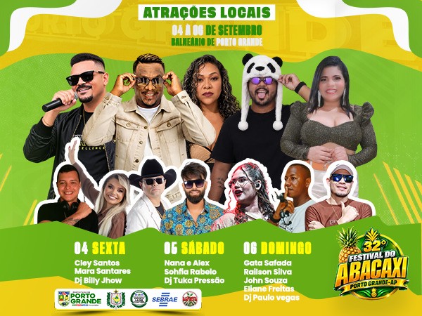 32º Festival do Abacaxi promete agitar Porto Grande neste fim de semana.